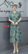 Summer women's dress faux silk dress for middle-aged and elderly people Application Scenario